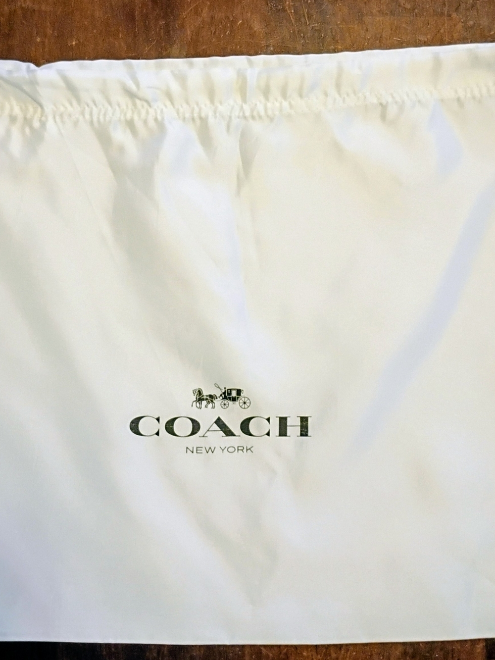 Coach Dust Bag Logos with Black Coach Crest 16x13 Inches